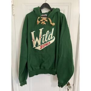 Iowa Wild (Minnesota Wild Minor League Team) Hoodie Size XL